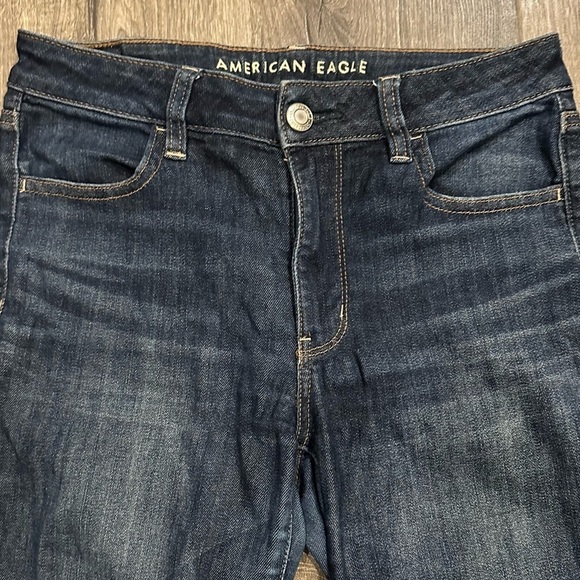 American Eagle Womens Jeans Next Level Stretch 8 L Medium Wash Hi Rise Jegging - Picture 3 of 11